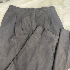 Vintage Weathervane Suedemark Women's Gray Pleated Elastic Waist Pants Size 14‎